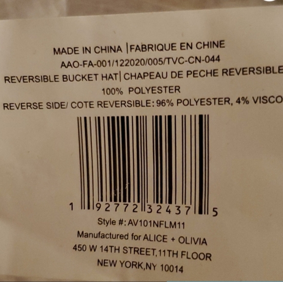 NWOT Alice & Olivia by Stacey Bendet Daisy Reversible Bucket Hat - Picture 6 of 6